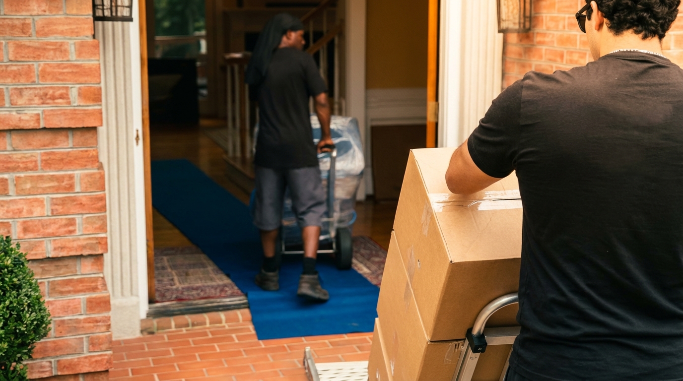 Audax Moving residential move in progress